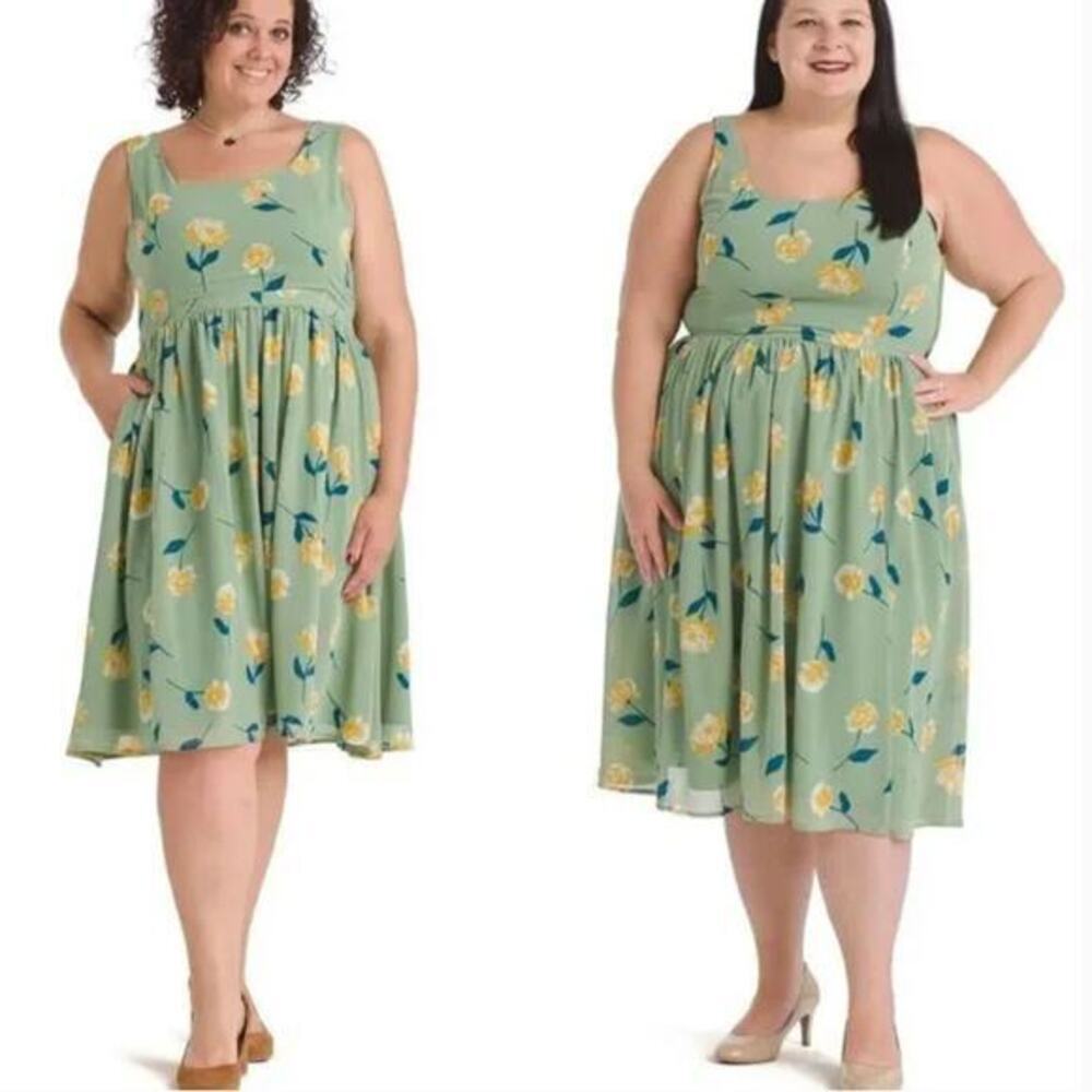 Modcloth Freeing Feeling Fit And Flare Dress, 2X‎